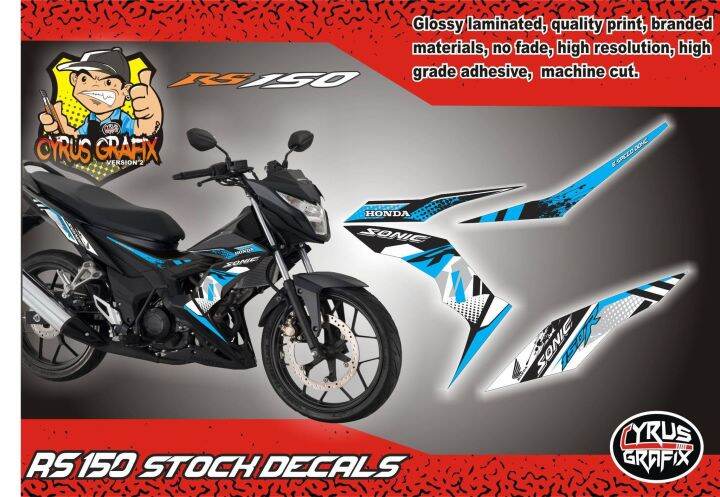 RS 150 FI STOCK DECALS | Lazada PH