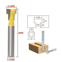 ใหม่ T-มีดตัดสล็อต1/4 "1/2" หลุมล็อคก้านแท่นจัดวางดอกสว่านงานไม้เหล็กสลักเครื่องตัดมิลลิ่ง1/4หน้ากาก Diy "* 3/8" 1/2 "* 3/8"