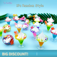 ?【Lowest price】TANG บ้านตุ๊กตาจิ๋วรูปหมีไอศกรีมถ้วยทรัมเปตเครื่องประดับรูปตุ๊กตาภูมิทัศน์ขนาดเล็ก1ชิ้น