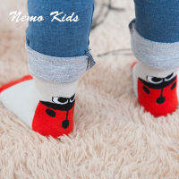 【cw】 New Heel Cartoon Terry Thickened Babys Socks Combed Cotton Boneless Dispensing Thermal Towel Childrens Socks ！