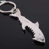 New metal Shark Opener keychains men women Key Holder Bag Charm Ocean World car key ring Best Party gift Jewelry K2019 Key Chains