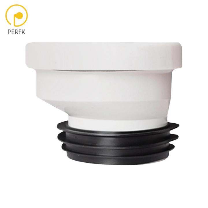 Perfk Offset Toilet Flange Connector PVC for Urinals Repairing Cleaning