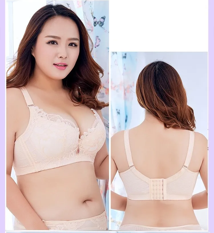 Sheer Bra, Women's Comfortable Breathable No Steel Sexy Lace Front Buckle  Breastfeeding Bra Woman Underwear, Plunge Bra