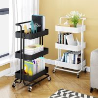 Storage Craft Art Cart Trolley Organizer Serving Cart Easy Assembly Kitchen Cart for Bathroom Office Balcony Living Room