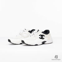 CHANEL SNEAKERS 40 WHITE BLACK