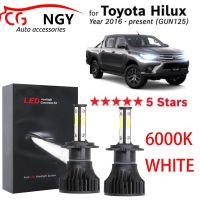 New Chenngy หลอดไฟหน้า 6000K 12V สําหรับ Hilux REVO GUN125 (ปี 2016-ปัจจุบัน) 2 ชิ้น