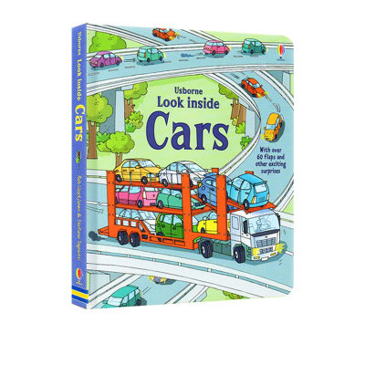 Usborne look inside cars secretly read a series of car encyclopedia, young popular science books, cognitive enlightenment paperboard books, Usborne