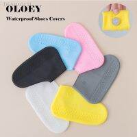 ✘℡ Fashion Silicone Shoe Covers Reusable Latex Rubber Boots Cover Non-Slip Waterproof Rain Shoes Comfortable Shoes Accessories