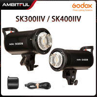 SK400II-V SK300II-V Godox 300W 400W แฟลชโทนเดียวแฟลชสำหรับสตูดิโอ2.4G ไร้สาย X ระบบ5600K พร้อมไฟถ่ายแบบ LED SK300IIV SK400IIV