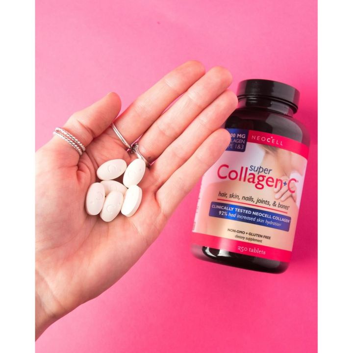 นีโอเซลล์-ซูเปอร์คอลลาเจน-วิตามินซี-neocell-super-collagen-c-type-1-amp-3-6000mg-250-tablets