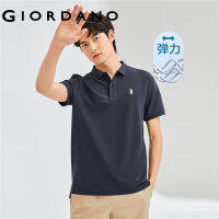 GIORDANO ผู้ชาย โปโลผ้ายืดปิเก้แขนสั้นปักลายนกฮูก Free Shipping 13013201