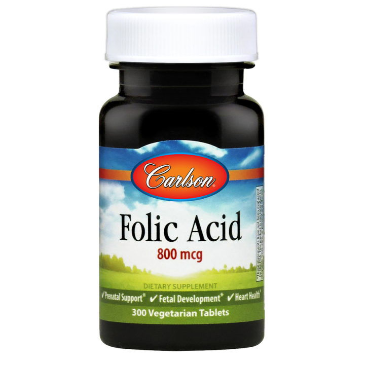 Carlson Folic Acid 800 mcg 300 Tablets | Lazada PH