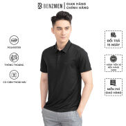 Áo thun có cổ cotton mềm mại Benzmen 3 màu đen , trắng