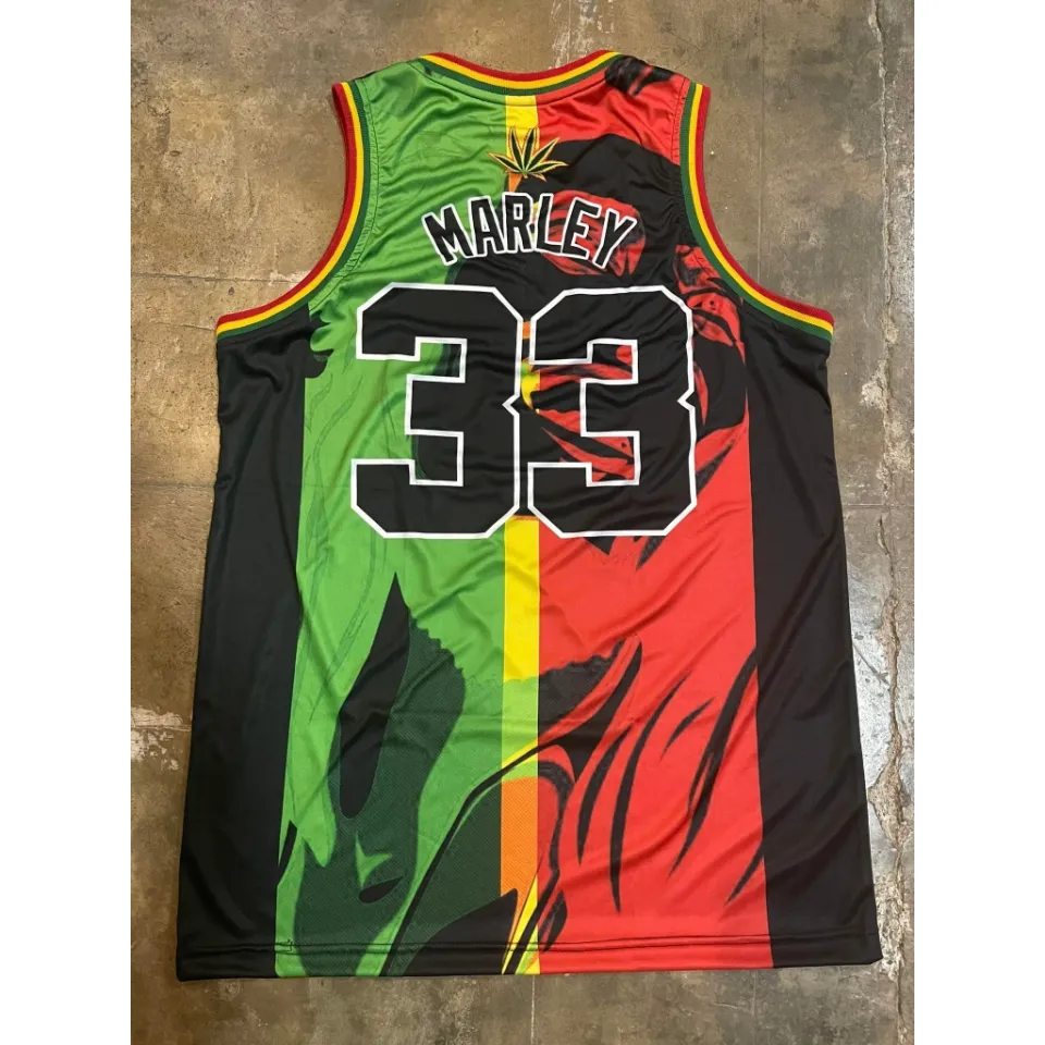 Bob Marley Buffalo Soldier Emphire MNL Red/Green Jersey, Reggae Jersey, Full Sublimation Jersey