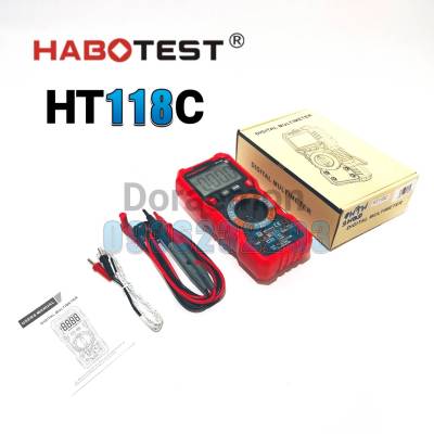 HABOTEST HT118C (NEW 2020) จอ LED Digital Multimeter มิเตอร์วัดไฟดิจิตอลมัลติมิเตอร์ มิเตอร์ดิจิตอล เครื่องมือวัดไฟดิจิตอล มัลติมิเตอร์ดิจิตอล