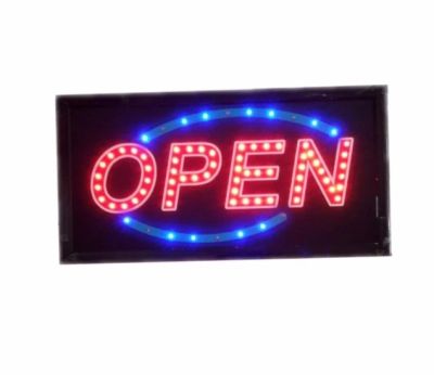 PT SHOP ป้ายไฟ LED OPEN รุ่นYW-34 อักษร LED SIGN ข้อความ ตกแต่งหน้าร้าน