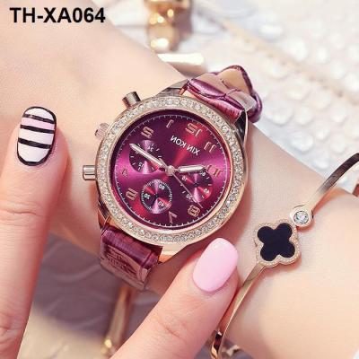 [gift box spare battery] set auger new copy code ladies quartz watch is water-resistant