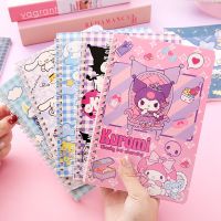 Sanrio สมุดบันทึกอนิเมะ Kuromi Cinnamoroll 4ชิ้นสมุดสมุดวางแผนรายวันรายสัปดาห์แผ่นจดบันทึกอุปกรณ์เครื่องเขียนสำนักงานขายส่ง