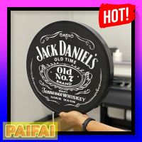 Jack Daniels ป้ายไฟLED ป้ายไฟร้าน ป้ายไฟ กล่องไฟ ป้าย ด้านเดียว ติดผนัง พร้อมโลโก้ แจ๊คแดเนียล ขนาด 30-40 ซม. lightbox one side diameter 30 and 40 Cm