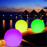 LED Glowing Beach Ball Remote Control light Swimming Pool Toy Luminous Ball Inflatable Beach Ball Party Accessories