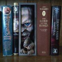 Bookends ชั้นวางหนังสือ Bookend ผู้ถือหนังสือสยองขวัญ Peeping Monster ใบหน้ามนุษย์เรซิ่น Bookstand ประติมากรรมรวบรวม Cd อัลบั้มจี้