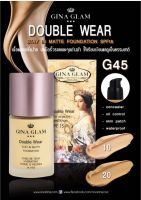 ⚡FLASH SALE⚡♡พร้อมส่ง์  Gina Glam Double Wear stay in Matte Foundation SPF15 (G45)