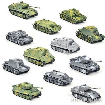 1/72 4D Assemble soldiers tiger Panzerkampfwagen panther tank assault Models building Toys Diecast War-II