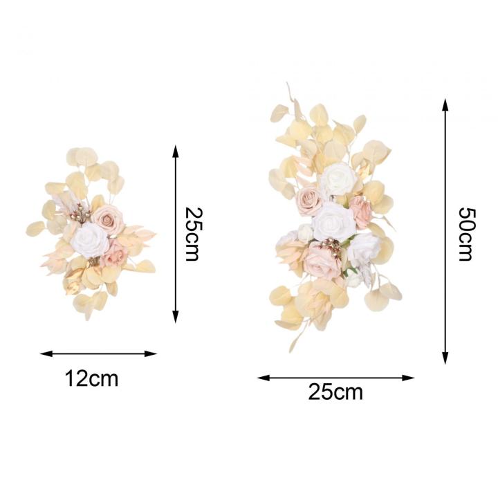 toolsnest-2ชิ้นสำหรับงานแต่งงานซุ้มดอกไม้แบบห้อยทำมือสำหรับฉากหลังพิธีแต่งงาน