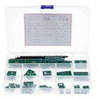 70ชิ้นกล่องชุดบอร์ด PCB SMD หันไปดิปอะแดปเตอร์แผ่น SOP8 SOP14 SOP10 SOP16 SOP24 SOP28