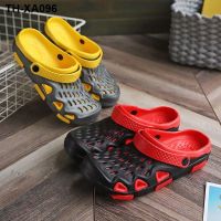 Hole hole shoes men tide summer non-slip 2021 new amphibious wear-resisting beach net red head cool slippers