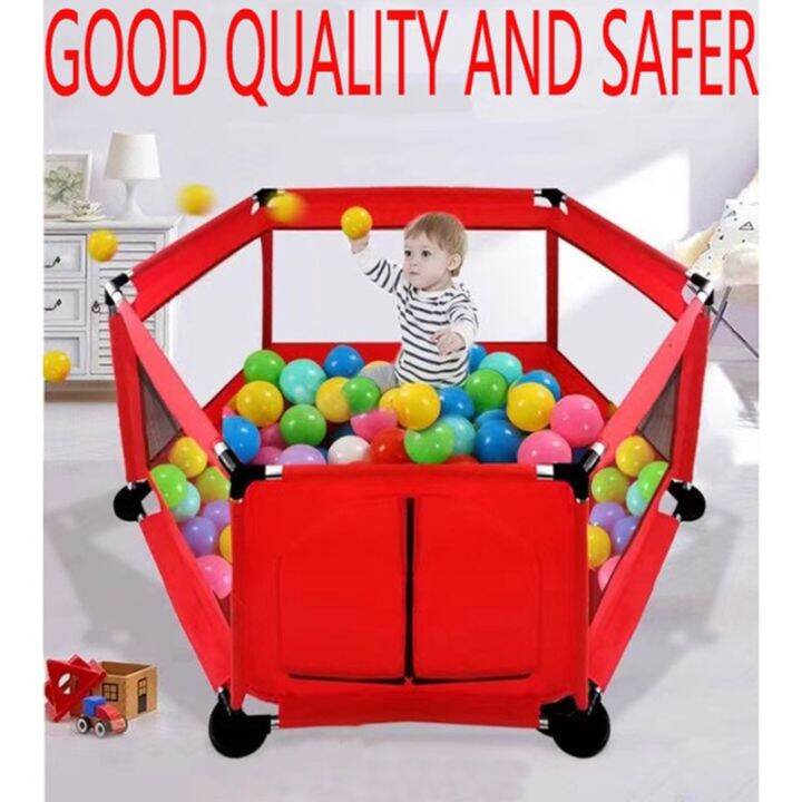 COD 】 Baby fence, toddler crawling mat guardrail, 20 ocean balls/baby