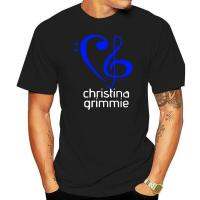 Christina grimmie โลโก้บุรุษ tair เสื้อยืดเสื้อยืด SML XL 2XL เสื้อฮาราจูกุแขนสั้น