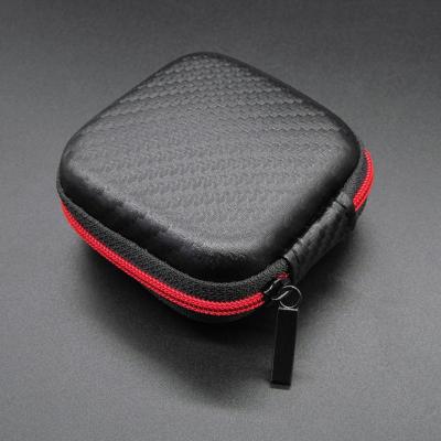กระเป๋าใส่หูฟังขนาดเล็กมีซิปแบบพกพาได้กล่องใส่หูฟังป้องกันความชื้นสำหรับการ์ด SD TF