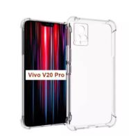 เคสใสกันกระแทก เคสสีดำลายเคฟล่า วีโว่ วี20โปร (2020) หน้าจอ 6.44 นิ้ว For Vivo V20Pro (2020)