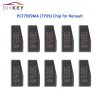 DIYKEY 10PCS Original Auto Car Key Carbon Transponder Chip Blank PCF7939MA (TP39) for Renault Dacia Duster Logan Sandero