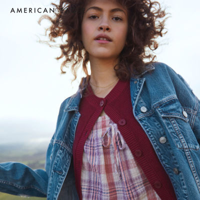 American Eagle Plaid Swing Cami เสื้อ ผู้หญิง คามิ ลายตาราง (EWSB 035-3929-823)