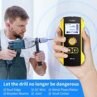 FNIRSI WD-01 Metal Detector Wall Detector Scanner Wooden AC Wires Metal Pipes Rebars Detecting Tool Indicator Light Positioning