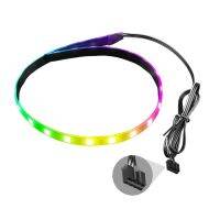 OOTDTY Coolmoon 40ซม. แม่เหล็ก RGB LED Backlight Strip Light 4 Pin Header Digital Light โคมไฟสำหรับ PC คอมพิวเตอร์