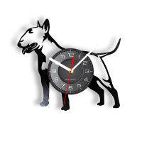 2022น่ารักบูลด็อกเลเซอร์ตัด Longplay นาฬิกาแขวน Bull T Errier สัตว์ไวนิลอัลบั้ม Re-Purposed บันทึกนาฬิกาของขวัญสำหรับคนรักสุนัข