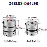 1ชิ้น D68L53-D94L98สองแผนผังเดี่ยวเพลาเชื่อมต่อได้ง่าย Coupler ยืดหยุ่นเชื่อมต่อบอลสกรูขั้นตอนการเข้ารหัสมอเตอร์เซอร์โว Coupling