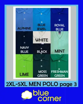 BLUE CORNER POLO SHIRT FOR MENS MOSS GREEN