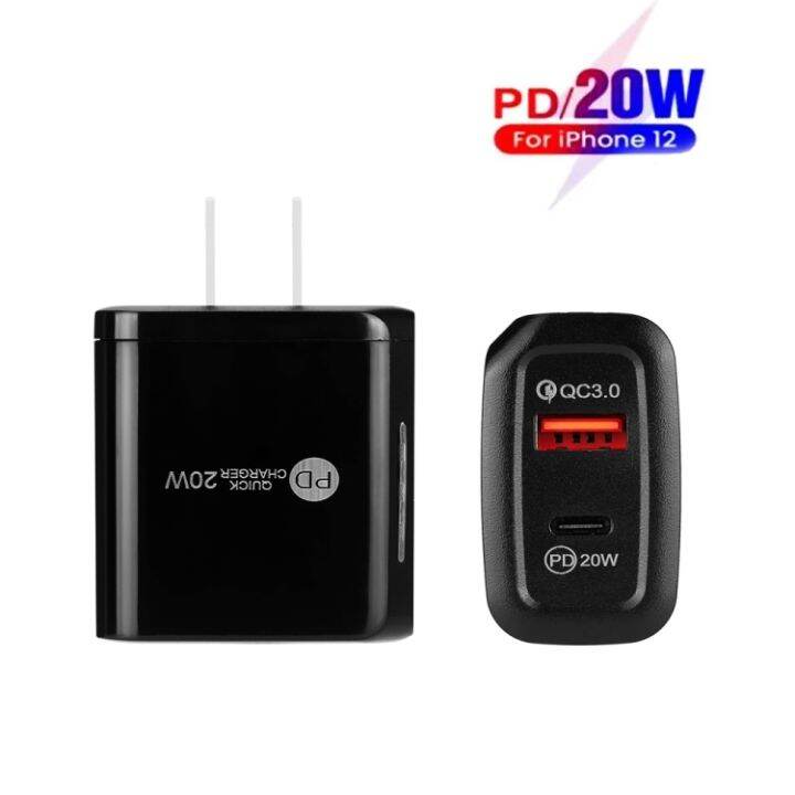 te-pd01-pd-20w-ที่ชาร์จเร็วพอร์ตแบบคู่-usb-qc3-0พร้อมไฟแสดงสถานะปลั๊ก-us