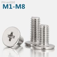 Cross Phillips CM Ultra Thin Super Low Flat Wafer Head Screw Stainless Steel Bolt M1 M1.2 M1 M1.6 M2 M2.5 M3 M4 M5 M6