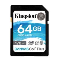 !! รวดเร็วทันใจ !! KINGSTON 64 GB SD CARD (เอสดีการ์ด)  CANVAS GO PLUS (SDG3/64GB) - BY DIRT CHEAPS SHOP