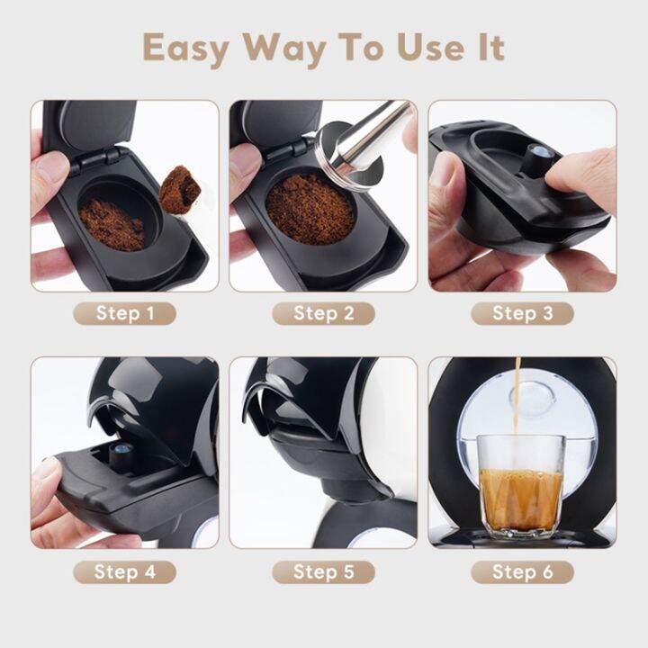 reusable-coffee-adapter-for-dolce-gusto-lumio-edg325-machine-capsule-transfer-refillable-with-powder-press-hammer