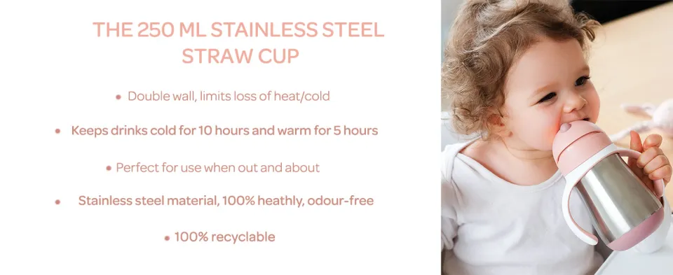Stainless Steel Straw Cup 8.5 fl. oz. windy blue