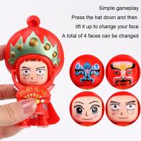 Creative Cartoon Sichuan Opera Face Changing Toy Doll For Children Gift Y6Y4