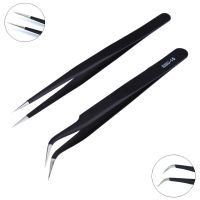 【LZ】☁♈﹍  Anti-Static Precision Tweezers Set Pinzas Pincet Pinça ESD em aço inoxidável Eletrônica Repair Tools