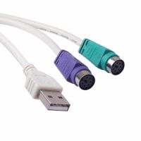 USB 2.0 to PS/2 PS2 r Converter Adaptor Cable