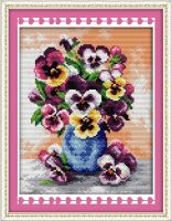 ✉ Orchid (7) cross stitch kit DIY hand embroidery set craft handmade needlework cross-stitching DMC color Dreamfounder